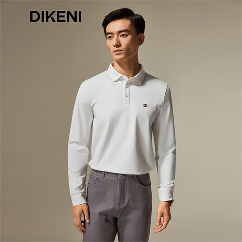 DIKENI Men's Lapel Polo Shirt, Spring Autumn Style