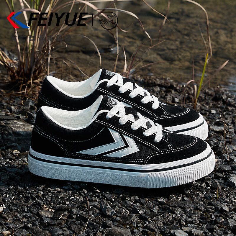 Feiyue Men's Winter Canvas Casual Shoes, Thickened Black Style 2025
