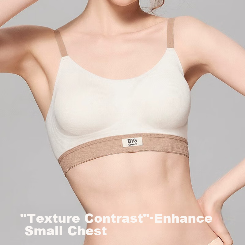 XUEXIMAN Seamless Push-Up Bra with Letter Design