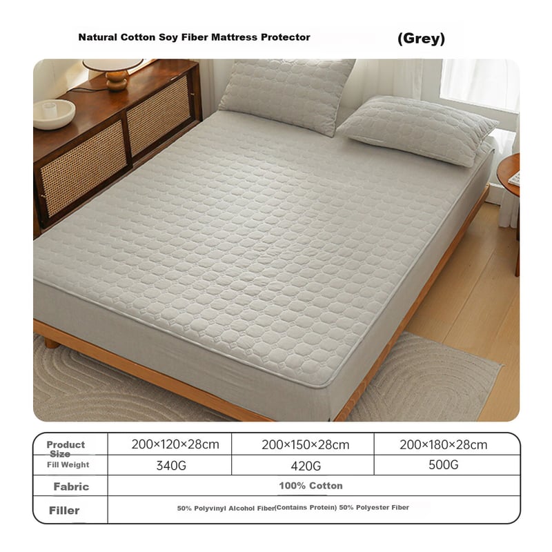 Dohia Pure Cotton Soy Fiber Mattress Protector