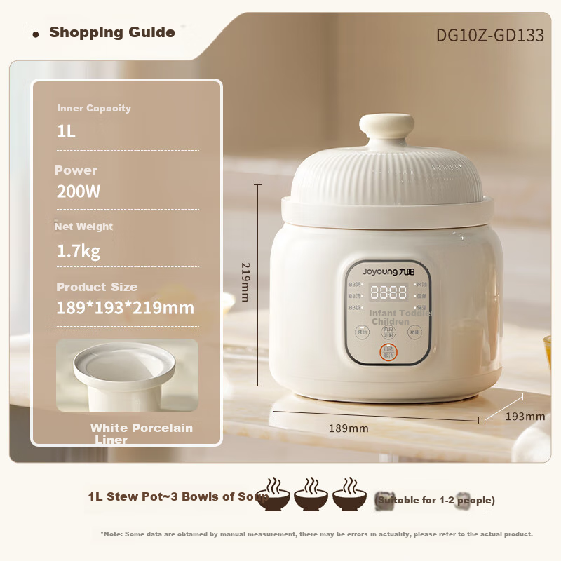 Joyoung Electric Stew Pot for Baby & Family
