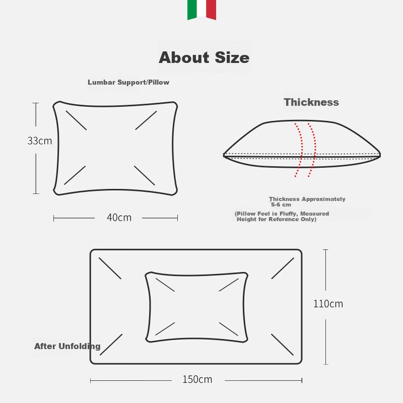 BIMLL Alcantara Car Pillow & Blanket