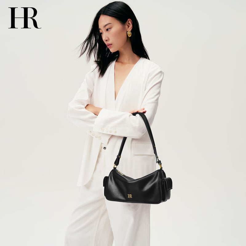 HRHR Women's Simple High-End Hobo Bag