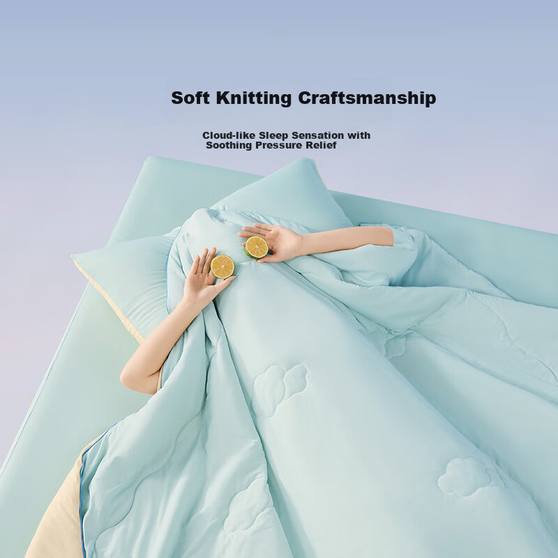 LOVO Cooling Antibacterial Summer Quilt - Ice Lemon Green