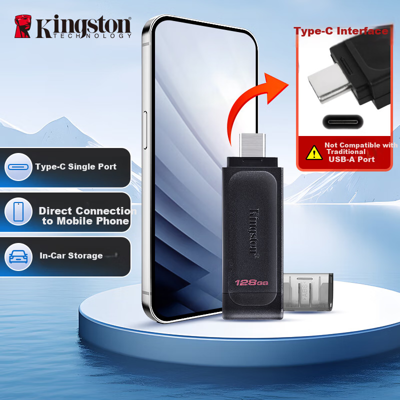Kingston DT70 128GB USB 3.2 Type-C Flash Drive