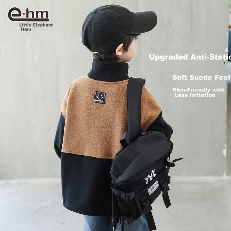 Little Elephant Ham Fleece Jacket with Zipper