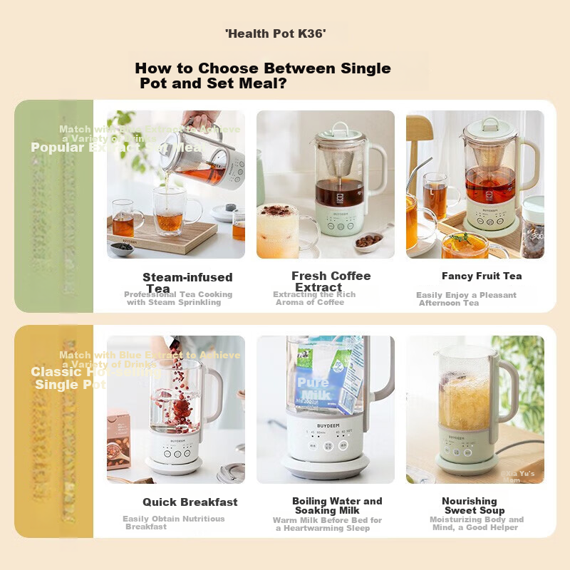 Buydeem Health Pot - Multi-Functional Tea Maker