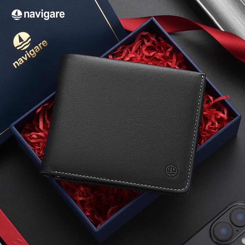 Navigare Italian Leather Sailboat Wallet for Men