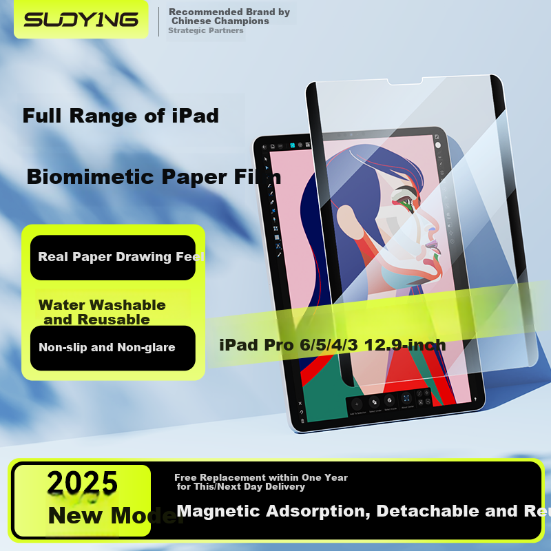 SUOYING Magnetic Detachable Paper Film for iPad