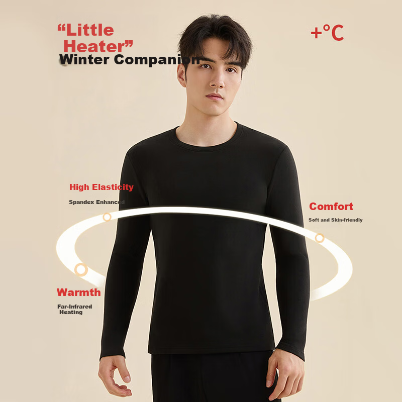 BOPRUIEY Men's Thermal Underwear - Antibacterial & Breathable