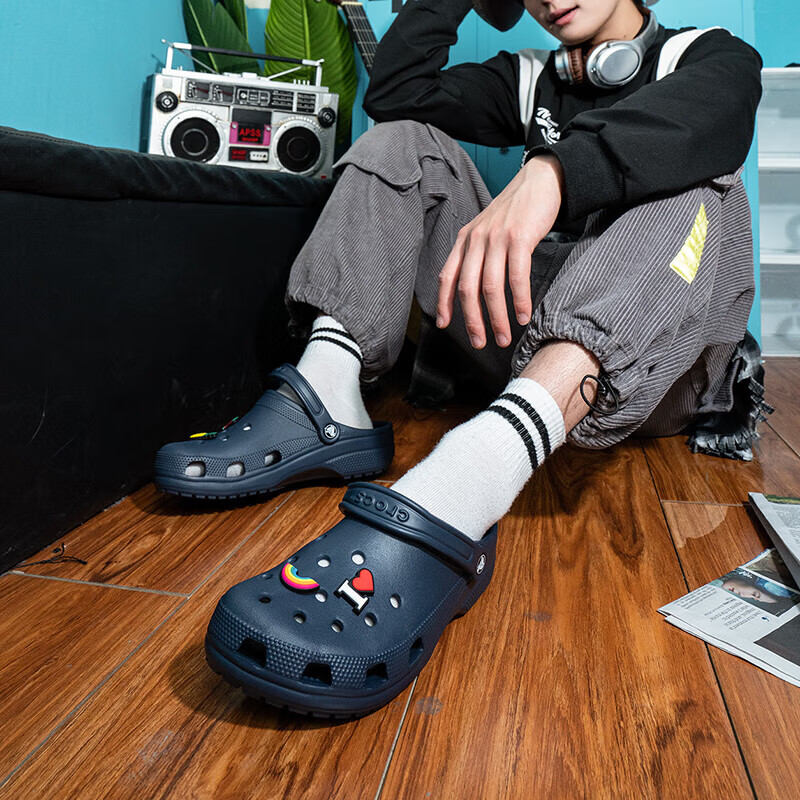 CROCS Classic Clogs - Trendy Beach Sandals for Men & Women