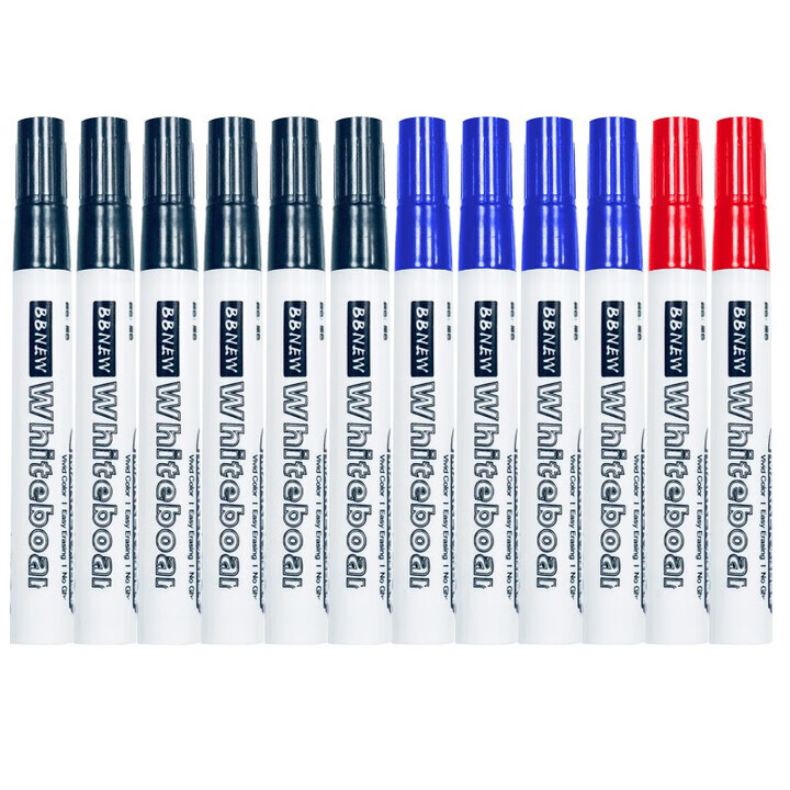 BBNEW Whiteboard Markers - 12 Pcs for Office Meetings