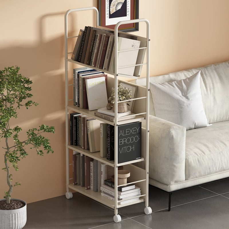 ANERYA Mobile Bookshelf Stand