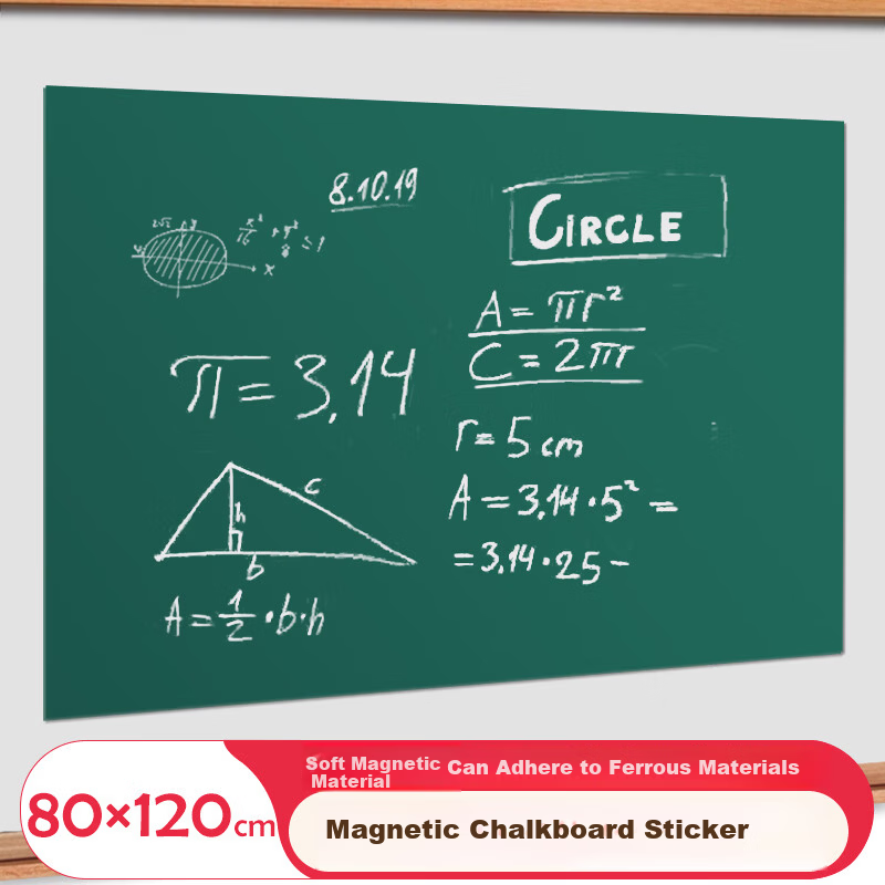 AUCS Soft Magnetic Whiteboard Stickers - 90x15cm, 2 Pieces, Removable & Reusable for Kids & Learning
