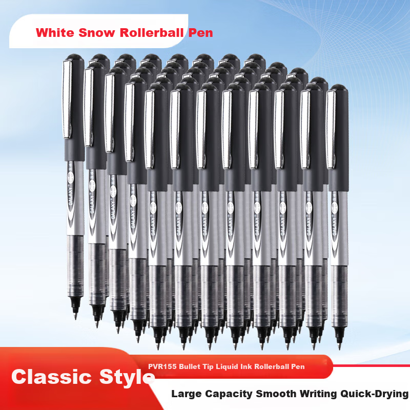 Snowhite Rollerball Pen - 0.5mm Bullet Tip, 72-Piece Set