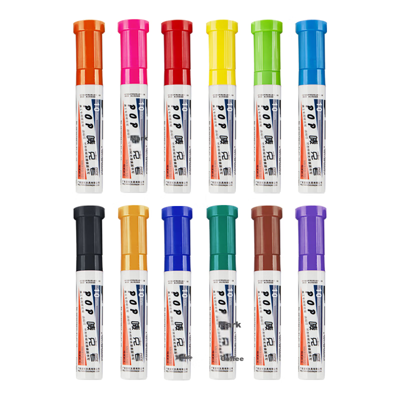 BAOKE 10mm 12-Color Chalk Pen Set