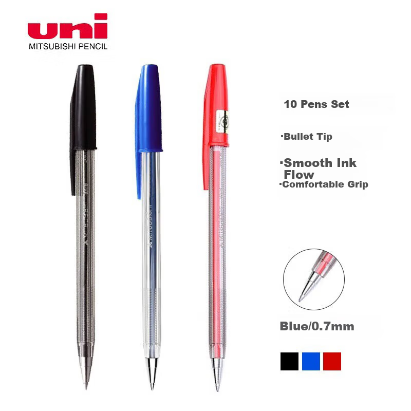 Uni Ballpoint Pen - Smooth Writing, 10-Pack