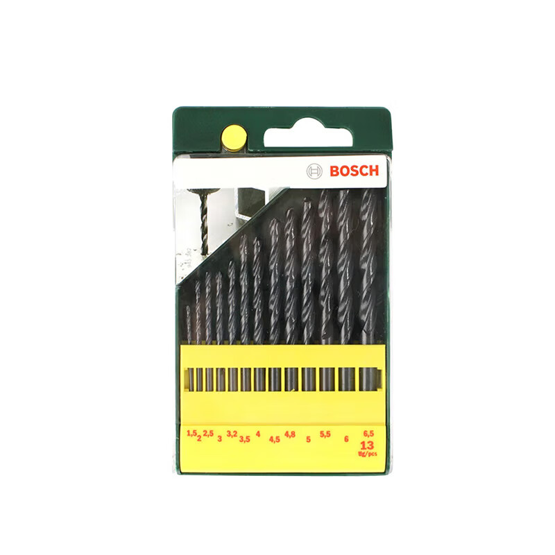 BOSCH Metal Twist Drill Bit Set - 13-Piece HSSR Set for All Your Drilling Needs