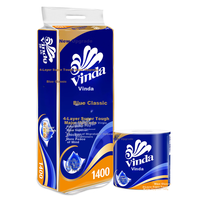 Vinda Core Roll Toilet Paper - Blue Classic