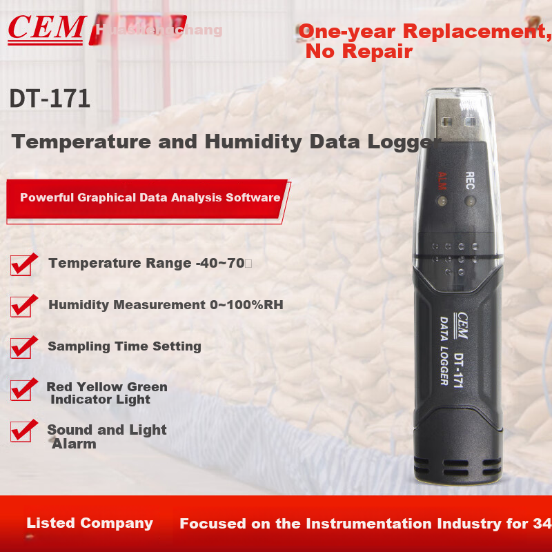 CEM DT-171 Indoor Temp & Humidity Logger