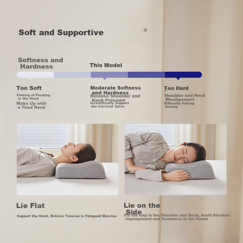 AiSleep Cervical Memory Foam Pillow for Deep Sleep