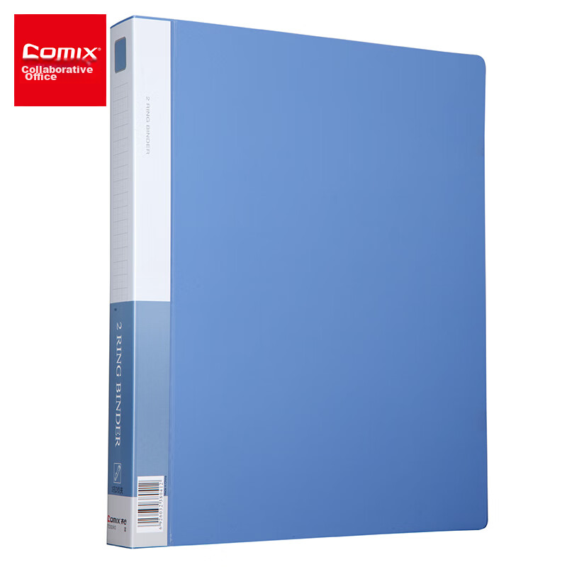 COMIX 3-Hole O-Ring Binder - A4, Black
