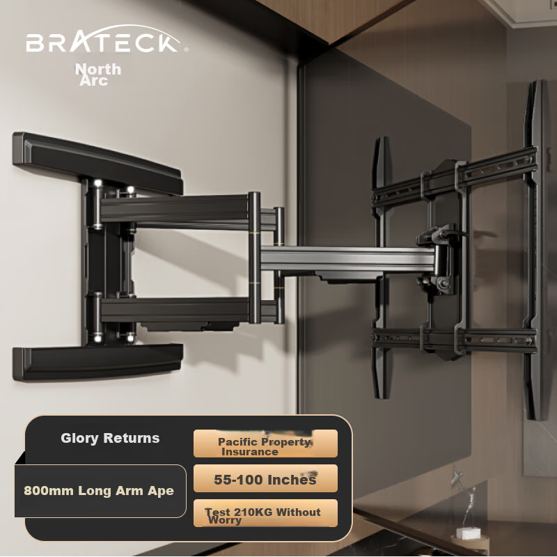 Brateck North Arc TV Stand 65 Rotating Extendable Bracket