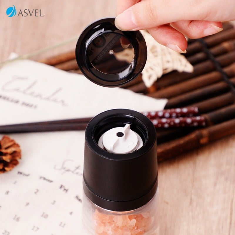 ASVEL Pepper Grinder - Manual Ceramic Core Grinder for Black Pepper and Herbs
