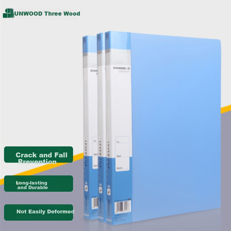 SUNWOOD Blue Standard Single Clip Folder