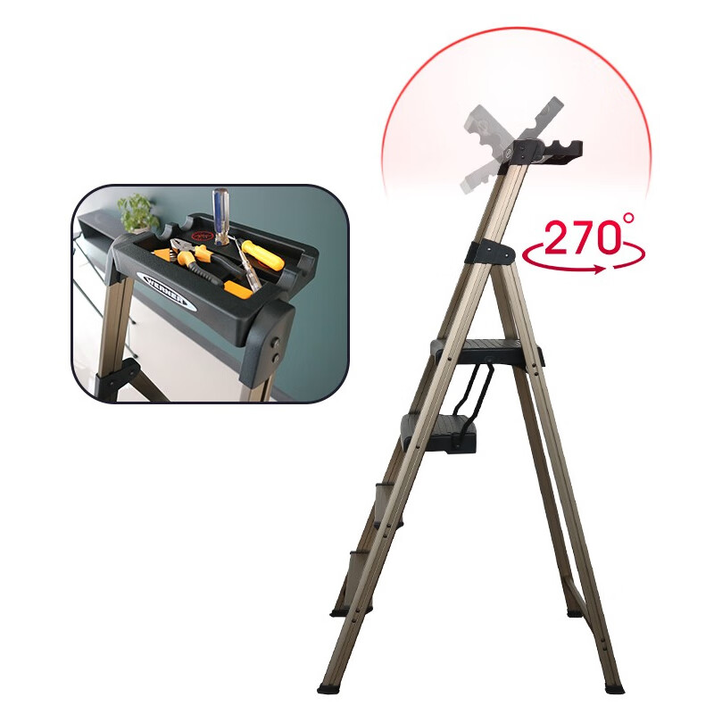 Werner Aluminum A-Frame Ladder - 3 Steps