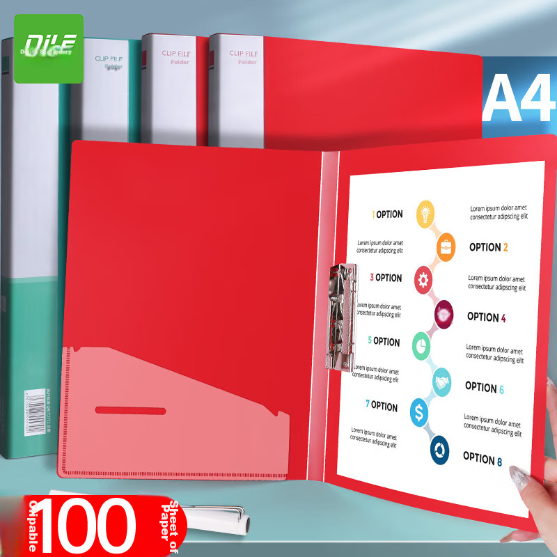 DiLe Double Clip File Folder