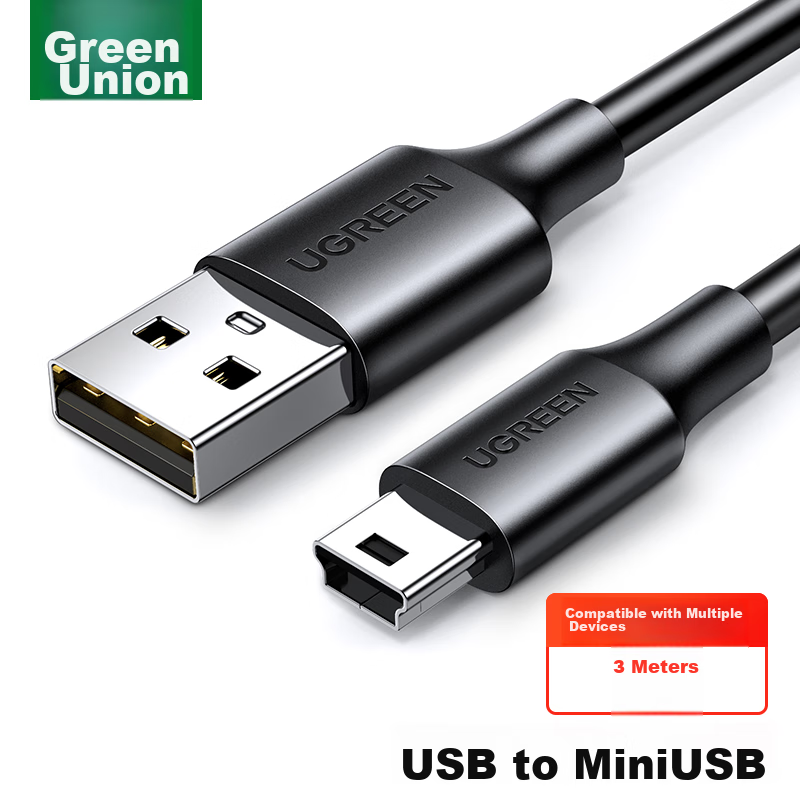 UGREEN USB 2.0 to Mini USB Data Cable for Tablets & Cameras