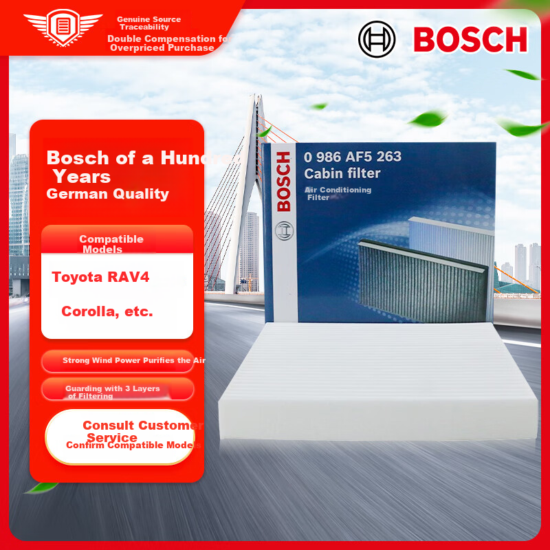 BOSCH Air Conditioner Filter 4260 for Camry & Corolla