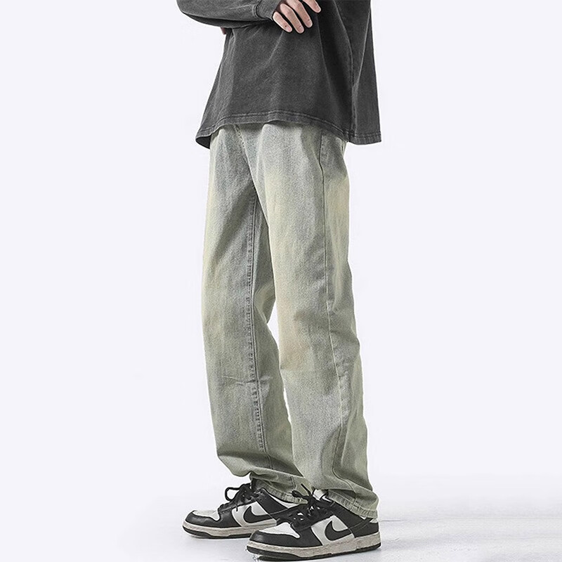 Homlean American-Style Casual Jeans for Men
