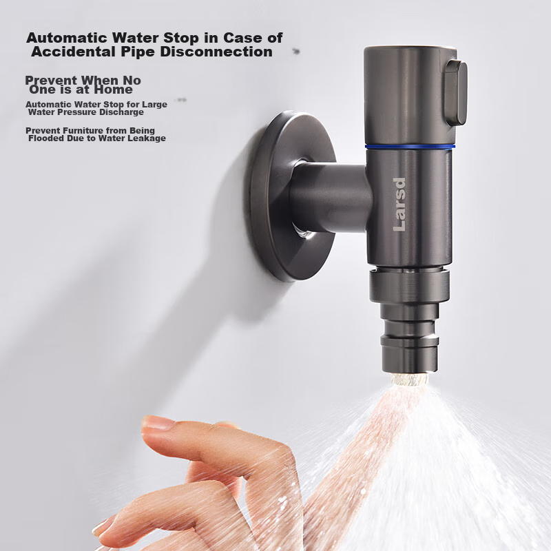 Larsd Gun-Gray Angle Valve for Washing Machine