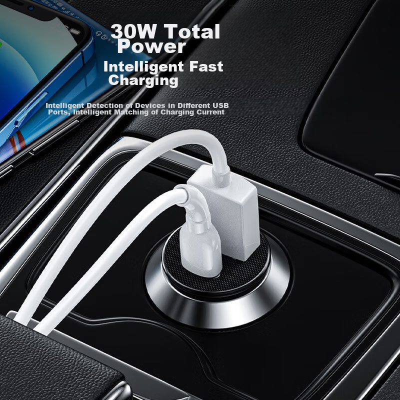 PISEN 100W 3-in-1 Fast Charging Car Adapter