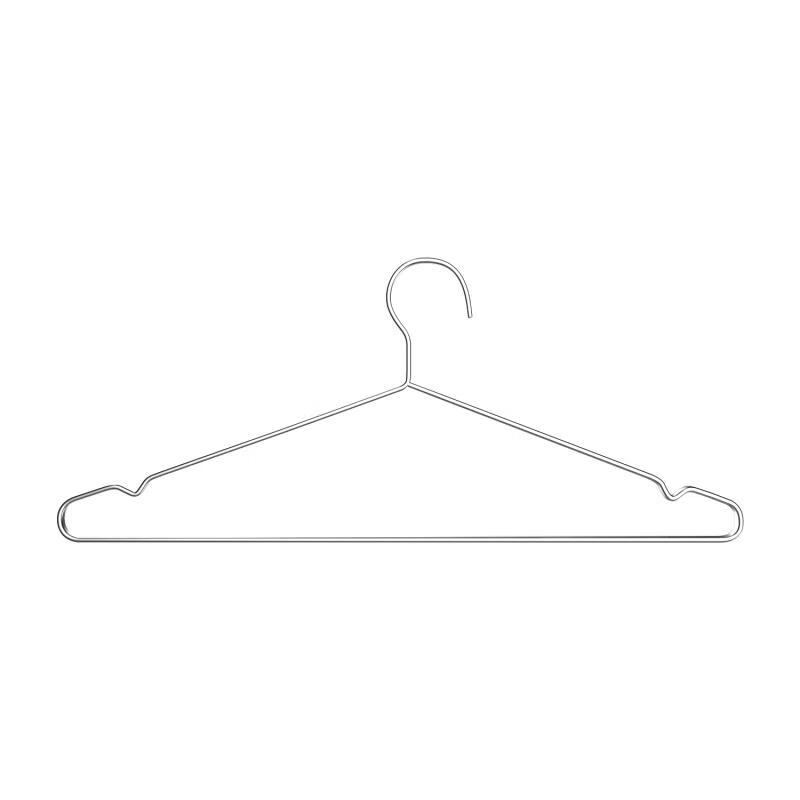 Four Thousand Kilometers Solid Stainless Steel Hangers, Pack of 10