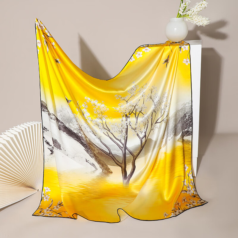 Hangsilu Heavyweight Mulberry Silk Scarf Shawl