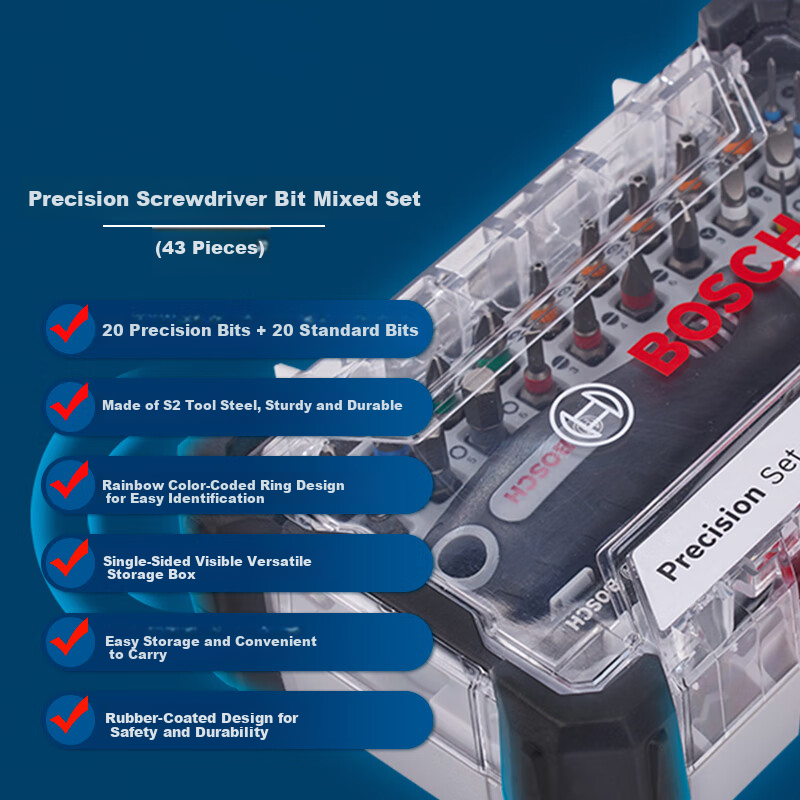 BOSCH Precision Screwdriver Set for Laptops