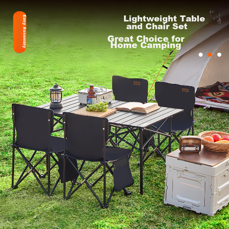 Suncojia Outdoor Folding Table & Chair Set