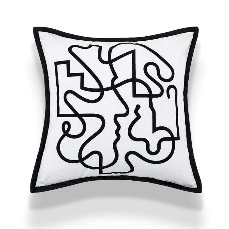 AVIVI 45x45cm Art Line Pillowcase