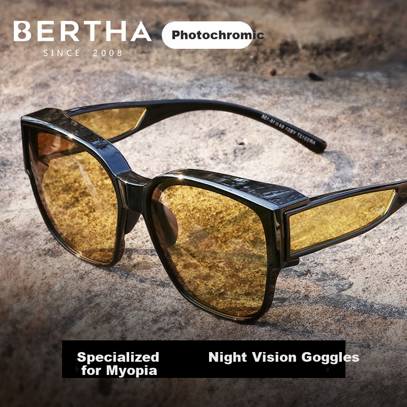 Bertha Night Vision Driving Glasses for Men