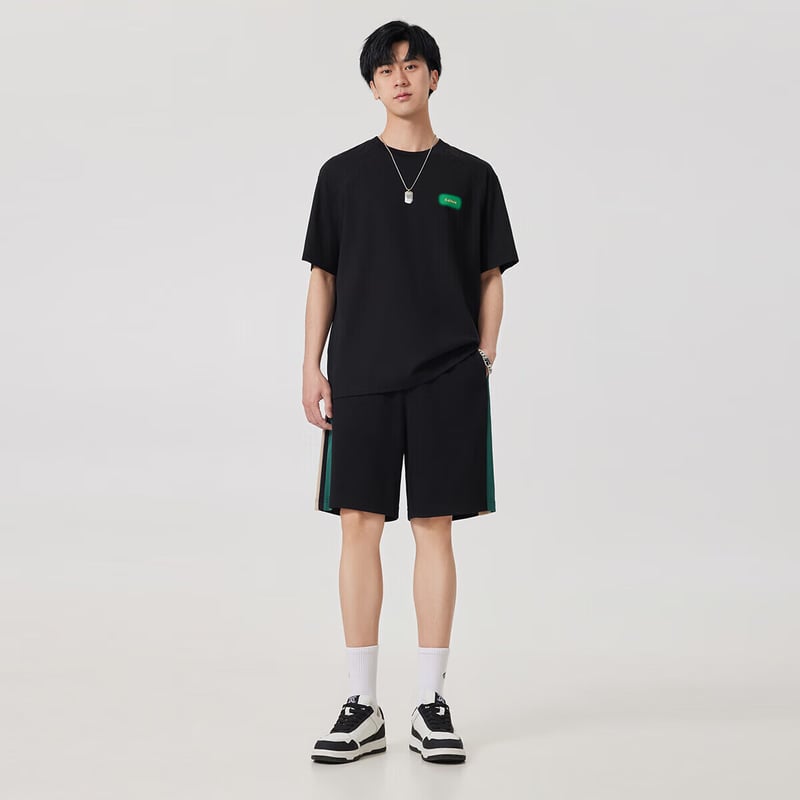 CABBEEN Men's Embroidered Casual Shorts