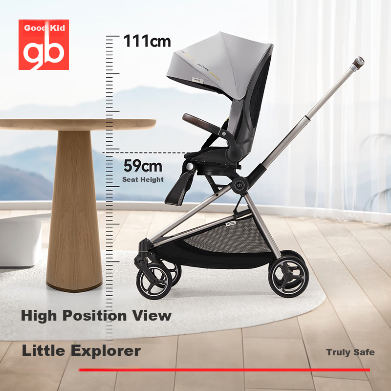 gb Lightweight Foldable Baby Stroller with Reclining Options