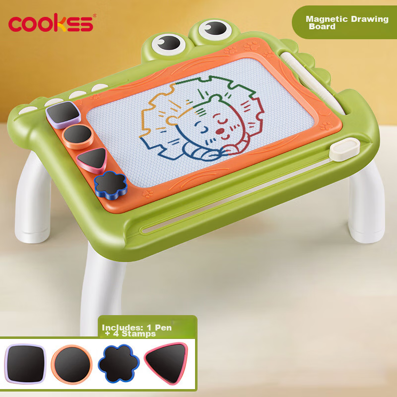 COOKSS Crocodile Magnetic Drawing Board for Toddlers