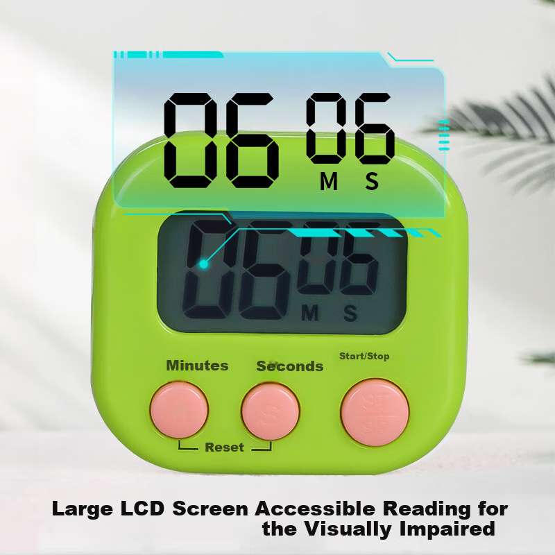 TaTanice Electronic Timer - Large Screen Kitchen Study Alarm