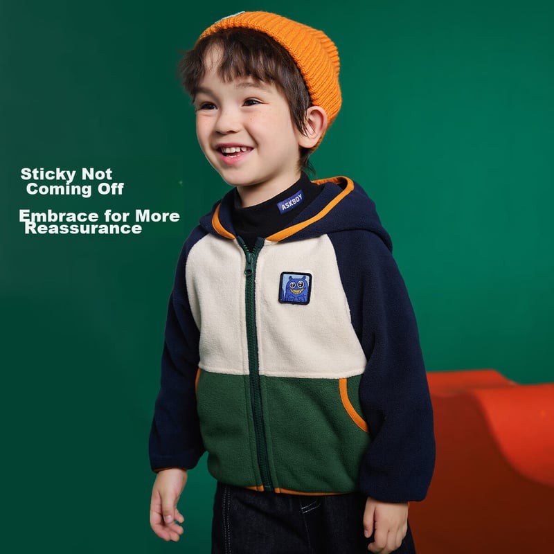 ASK JUNIOR Color-Block Fleece Jacket