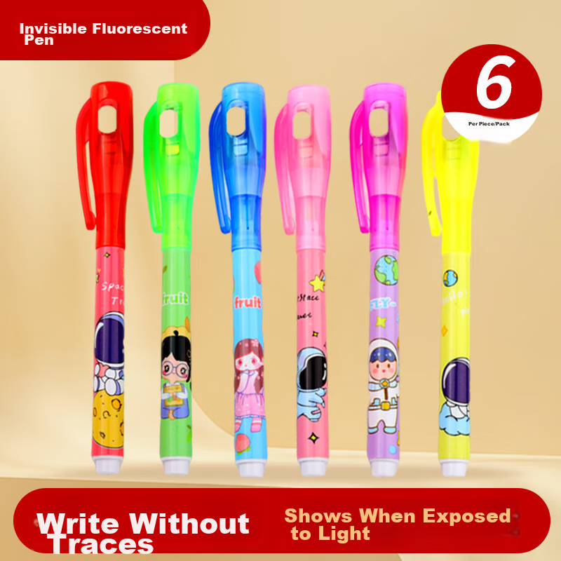 Touch Fish Invisible Marker Highlighter with LED Light