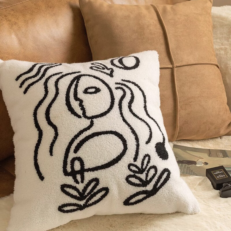 AVIVI Suede Brown Pillowcase 45x45cm