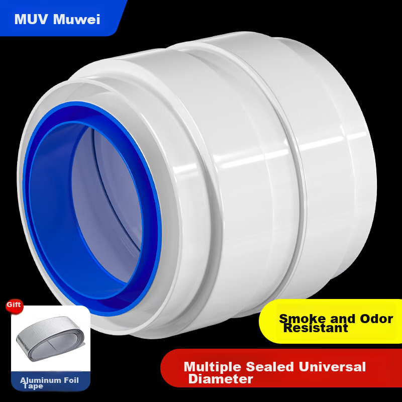Muvi Bathroom Check Valve for Toilet Flue